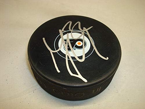 Mark Streit potpisao Philadelphia Flyers Hockey Puck Autographed 1B-Autographed NHL Paks