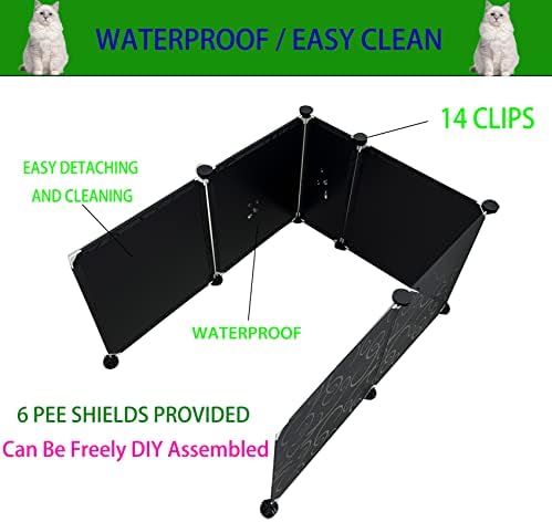 Kutija za mačje smeće kućište zaštita od prskanja ekstra velika 27×20 inča|lako čista matirana tava za mačke Pee štitnici za privatnost kutija za mačje smeće nisu uključeni