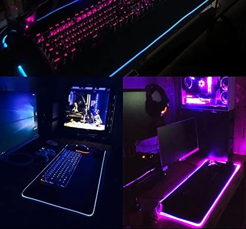 Big Mouse Pad Gaming Mouse Pad LED Mause Pad Gamer Mouse Pad PC Desk Pad sa pozadinskim osvetljenjem