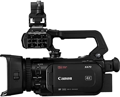 Canon XA70 UHD 4K30 Kamkorder sa dual-pixel autofokusom + 4K monitorom + PRO mikrofom + 2 x 64GB kartica + 2 x BP828 baterija + BP820