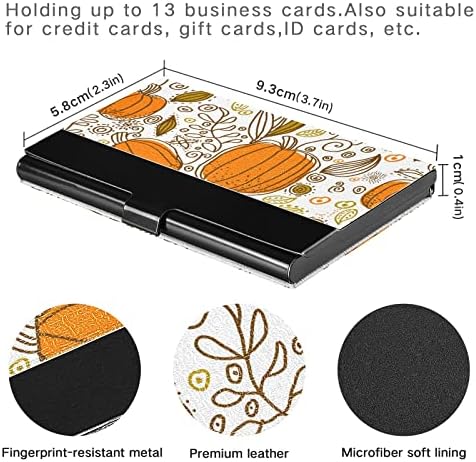 Jesen bundeve ostavlja držač vizitkarte za žene muškarce torbica za držač vizitkarte sa kožnom ličnom kartom vizitkarta Organizator kreditne kartice