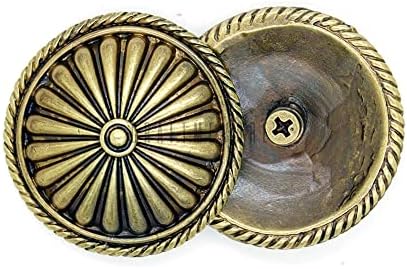 CraftMemore 2pcs 40mm Coin Concho Navajo vintage vijak Conchos, ukras za kaiševe od kože Wallet Chs49