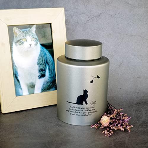 Mianachilu urne za kremaciju kućnih ljubimaca za mačke pepeo, do 60 lbs urne za uspomenu na mačke za pepeo-srednje