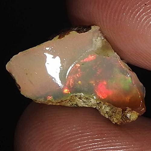 Jewelgemscraft ™ 04.60cts. Ultra vatra sirovi opal, prirodni grubi, kristali dragog kamenja, Etiopska opal rock, nakit pravac, liječenje