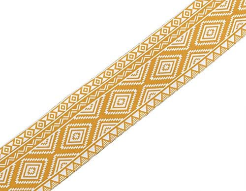 Iba Indianbeautifulrt Narančasta Aztec Geometrijska tiskana vrpca od 9 metara Velvet Tkanine čipke za obrtni pribor 4 inča
