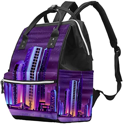 Moderna gradska noćna pejzažna torba ruksak ruksak za bebe pelene promjene torbe s više funkcija Veliki kapacitet putnička torba