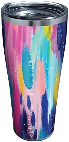 Tervis 1346591 Etta Vee-Cosmos izolovana čaša od nerđajućeg čelika sa prozirnim i crnim čekićem, 30oz, srebro