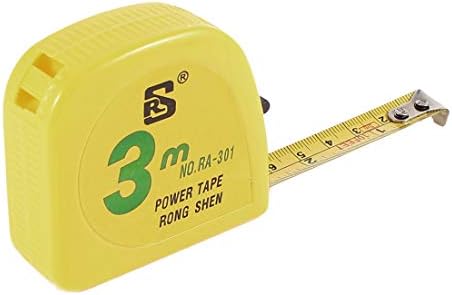 Aexit Yellow Housing Merni alati od 3 metra 10 stopa 12mm Širina Mekana hvataljka za mjerenje mjernih traka za mjerenje Model: 24AS339QO475