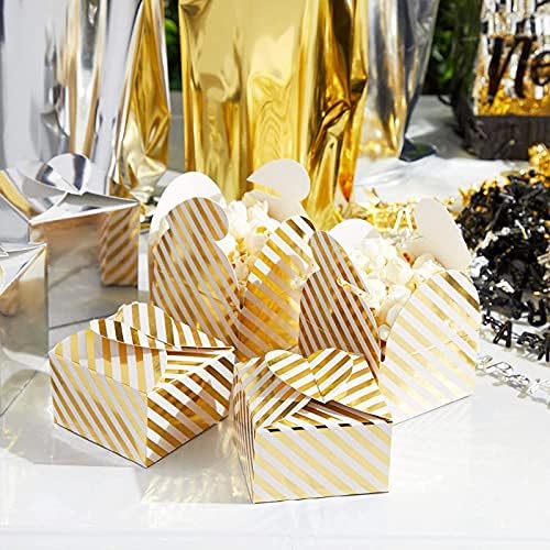 Sparkle i bash zlatna folija prugasta zabava Favorit poklon kutijama