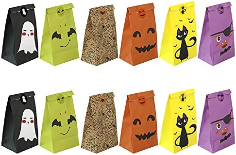 DBYLXMN Spremnik Veliki 12pcs Halloween Kids Witch Backs ambalaža Pumpkin torba Papir Party Candy poklon Dekor Domaćice i organizatori