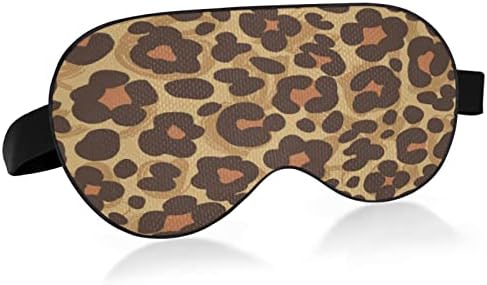 Seksi leopard print maska ​​za mirovanje za žene Mekana i udobna maska ​​za oči Svjetlo za blokiranje za spajanje Podesivo noćno zaklopno