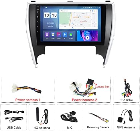 Auto Radio Stereo za Toyota Camry 2015 2017, Android 11 Glavna jedinica dodirni ekran ugrađen u Apple Carplay Andriod Auto DSP