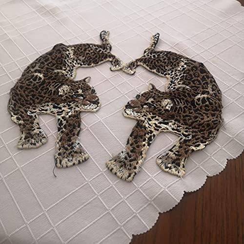 TJLSS leopard zakrpe šivati ​​na odjećom za veznik Biker Patch DIY Applique Odjeća T Majica Ženske naljepnice Scrapbooking