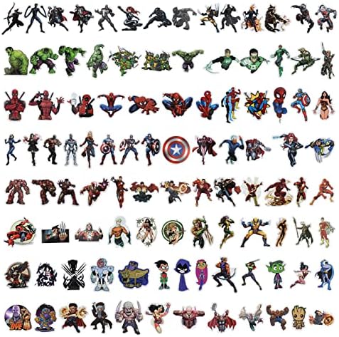 200pcs superherole naljepnice Vodootporne komične legende naljepnice za laptop boca za vodu Gitara skejtbord za bicikl za bicikl za