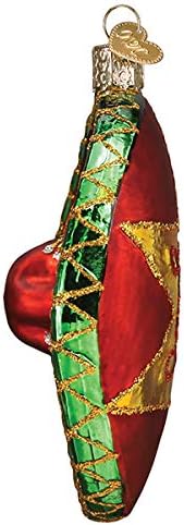 Old World Božić ukrasi Sombrero staklo vazduh ukrasi za jelku