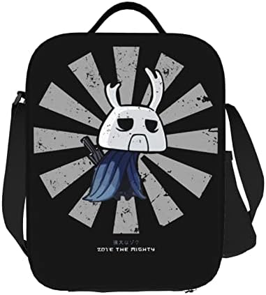 NIKROAD Hollow game & nbsp; viteške torbe za ručak, smiješne Anime kutije za ručak, izdržljiva izolovana torba za višekratnu upotrebu,