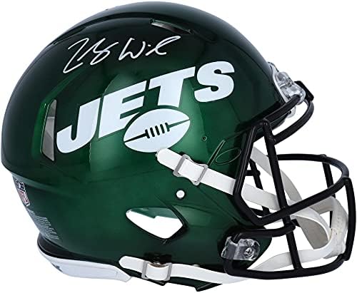 Zach Wilson New York Jets Autographed Riddell Speed Authentic Helmets - Autographed College Helmets