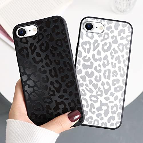 Yoedge 2 paket Cute Cheetah Print za iPhone 7/8 / SE 2020 / SE 2022 4.7 futrola za telefon, Luksuzni leopard uzorak dizajn kućišta