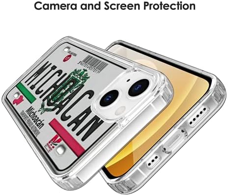 eleganzarella kompatibilan sa iPhone 13 Pro Max Case Michoacan dizajn licence za muškarca žena dječak djevojka Fan kristalno jasan