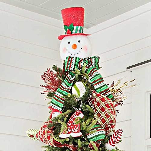 Jedinstveno božićno stablo je osvijetljen gornji šešir ratana jelena crvena gornja šešir pauna snjegovića letelica Elf glava gornji