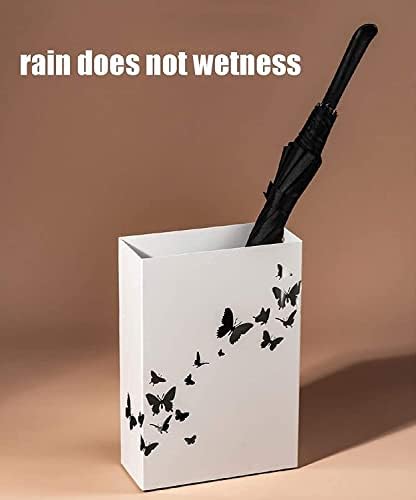 Generički jednostavan ručnik, kišobran, kišobran, kišobranska štanda pravokutna šuplja kovanog željeza Veliki kapacitet Kišobran kašika