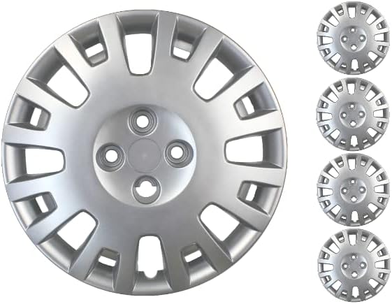 Coprit set poklopca od 4 kotača 15 inčni srebrni HUBCAP vijak-na FITS Ford