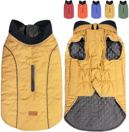 Pawroll zimska jakna - vodootporan, otporan na vjetar, hladan vremenski pas zima jakna idealna za male, srednje i velike pasmine,