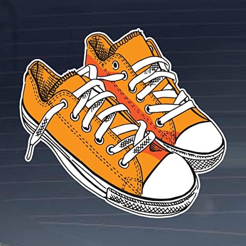 Dizajn mlijeka narančasti ravne cipele 8 inča pune vinilne naljepnice u boji