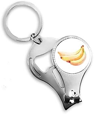 Banana voćni akvarel ilustracija uzorak noktiju noktiju prsten za prsten ključeva clipper