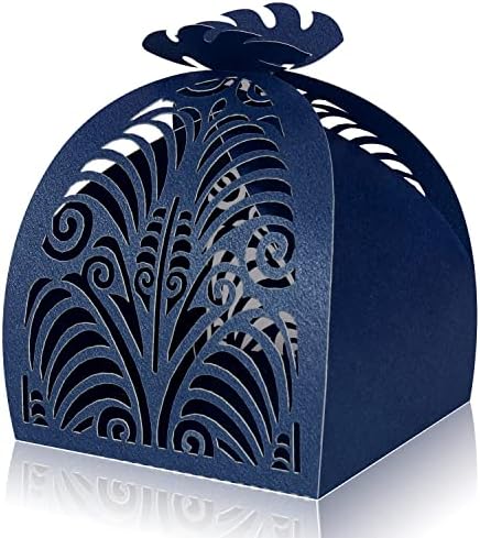 KPOSIYY PACK OF 70 LASER CUT FORESS, 2.8 X2.5 X3.2 Vjenčane zabave Male poklon kutije izdubljene kutije za slatkiše za rođendan za