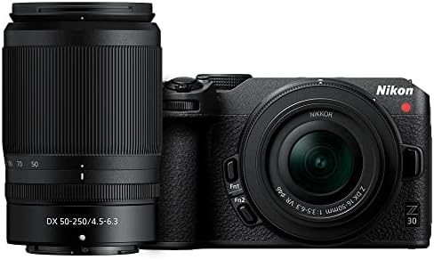 Nikon Z 30 bez ogledala sa Z DX 16-50mm VR i Nikkor Z DX 50-250mm objektivima sa Nikon Creator-ovim kompletom dodatne opreme za Z30