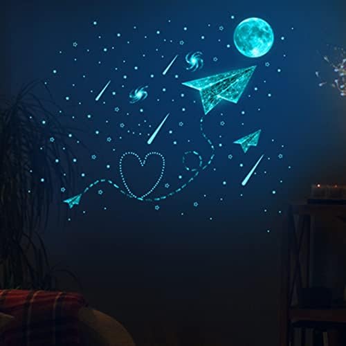 Zidna naljepnica sa svijetlim i realističnim zvijezdama i kolekcijom dinosaurusa na Mjesecu i životinjama Starry Shining dekorativna