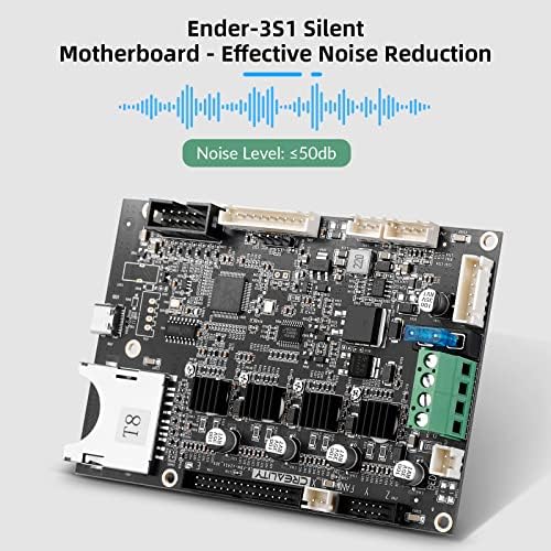 Creality 3D pisač Ender 3 S1 tiha matična ploča V2.4 Tiha matična ploča sa TMC2208 upravljačkim programima, 32-bitnom tihom matičnoj
