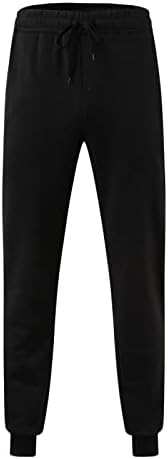 Wybaxz 2022 Božićni muški fitness trkački pantalona za crtanje labavih struka Solidne hlače Soled labavi runo