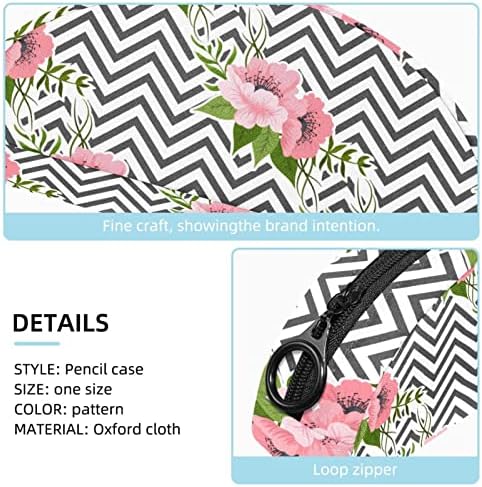 Tbouobt pokloni za muškarce Žene šminke torbe toaletne torbice Male kozmetičke torbe, ripple ružičasti cvjetni cvjetni