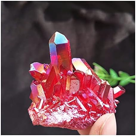 Gwnwtt Red Quarct Titanium bizmut silicijum duge prirodno kamenje i minerali poklon sirovo kamenje i minerali