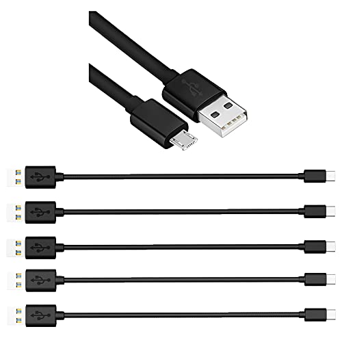 Timstool kratki Micro USB kablovi, USB do mikro USB brzih punjenja i sinkronizacije, kompatibilni sa TV stickom, PS4, hromekast, elektroenergetska