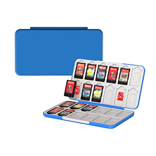 Yunkozand Switch Case Card Case kompatibilan sa prekidačem / OLED / Lite, prenosiv držač za prebacivanje sa 24 igara utor za uložak