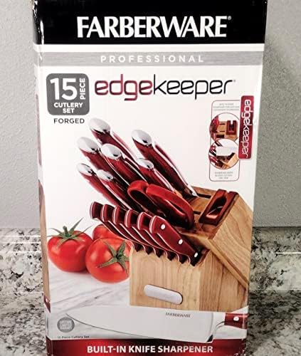 Fabriware Professional 15-komad kovani Trostruki zakovani nož blok Set sa ugrađenim oštricom za nož Ivica, kuhinjski noževi od nerđajućeg