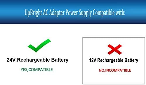 Novi AC / DC adapter sa vebbrightom kompatibilan sa Hyper Toy CO markom Retro električni skuter 24 Volt baterije na vozilu Hyp-E24-3200 HYP-SCR-1000 24VDC napajanje punjač za napajanje punjač