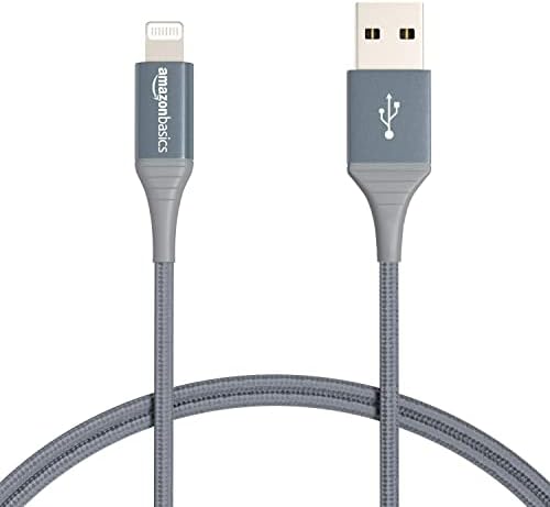 Basics kabl za punjenje iPhonea, najlon USB-a do Lightning, MFI sertifikovan, za Apple iPhone 14 13 12 11 X Xs Pro, Pro Max, Plus,