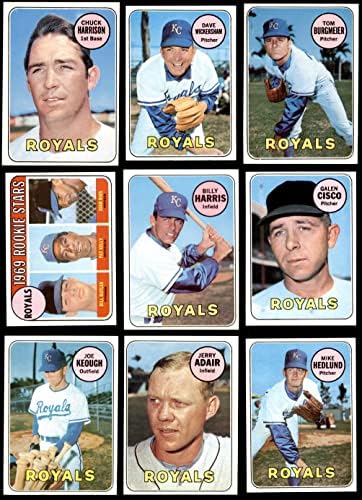 1969 TOPPS Kansas City Royals u blizini timaskih skupa Kansas City Royals Ex + Royals