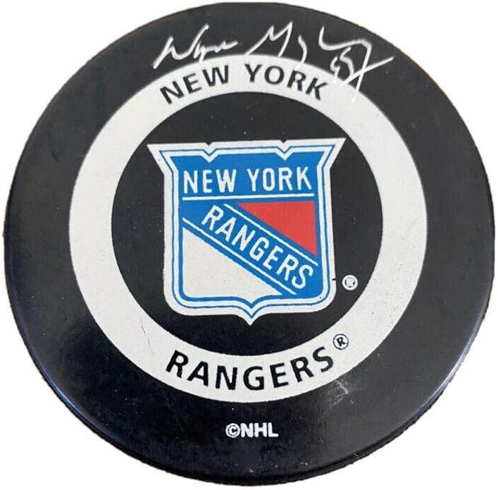 Wayne Gretzky potpisao New York Rangers UDA Upper Deck Puck Blues Oilers Kings-Autogramed NHL Pucks