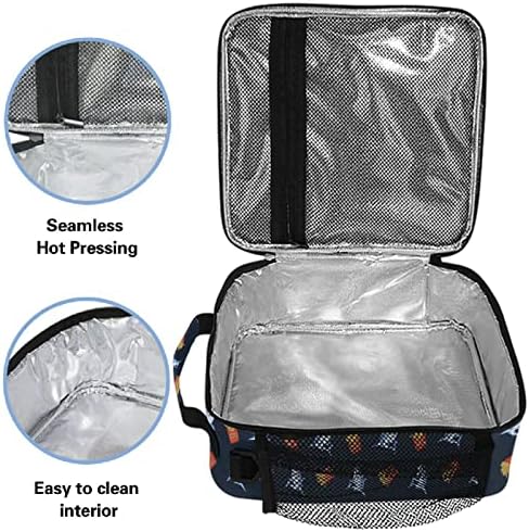 ZZXXB Shark pomfrit izolovana torba za ručak kutija termo hladnjača za višekratnu upotrebu torba za putovanja na otvorenom sa naramenicom