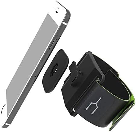 Navitech black mobilni telefon vodootporan kaiš za trčanje pojas - kompatibilan s novcem