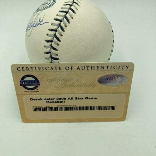 Derek Jeter potpisao 2008 All Star Game Baseball sa Steiner Coa Yankee Stadium - autogramirani bejzbol