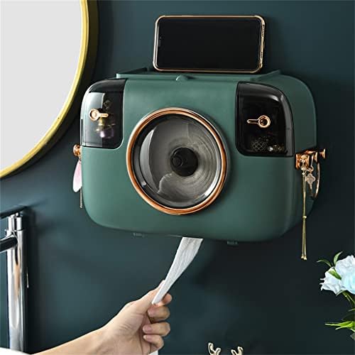 Ylyajy Početna Zidna montirana perforirana papirnati ručnik kutija kupaonica papir za papir WC multifunkcionalni papirni ručnik
