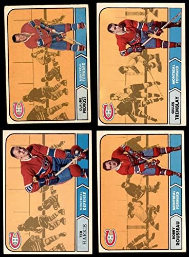 1968-69 O-pee-chee Montreal Canadiens Team set Montreal Canadiens ex Canadiens