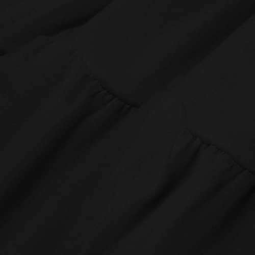 2022 Ljetne Haljine Ženske Majice Bez Rukava S Crewneck Dress Midi Casual Dress Loose Tank Dress Ruffle Hem Sundress