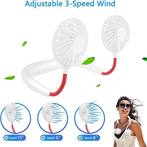SZ-JIAHAIYU ventilator za vrat prijenosni ventilator za lice lični USB Hands-Free Mini Nosivi Sportski ručni hlađenje mali novi Ventilatori